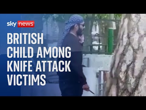 British child among four with ‘life-threatening injuries’ after knife attack in France