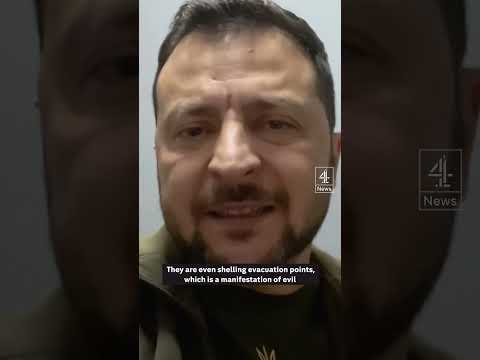 Zelenskyy calls Russian leaders ‘manifestation of evil’