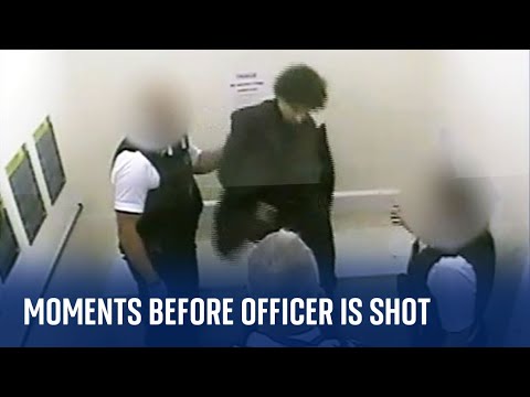 Matt Ratana: CCTV shows moments before sergeant was shot dead in Croydon custardy suite