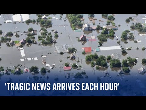 In full: Flood devastation in Kherson region revealed in drone footage