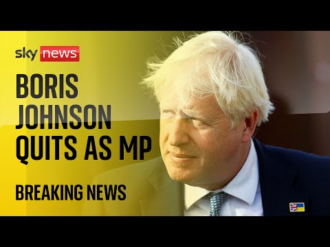 Boris Johnson stands down as MP with immediate effect