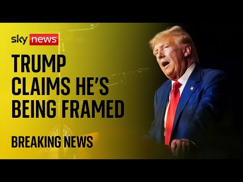 Donald Trump claims he is being framed for ‘treason’ in first speech since being charged