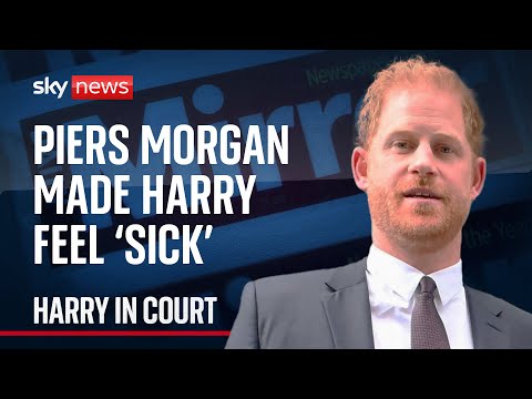 Prince Harry names ‘vile’ Piers Morgan in phone hacking court case