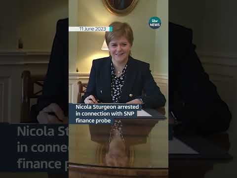 Nicola Sturgeon arrested in connection with SNP finance probe #itvnews #snp #nicolasturgeon