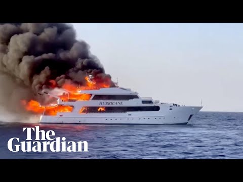 British tourists missing after boat bursts into flames off Egypt’s coast