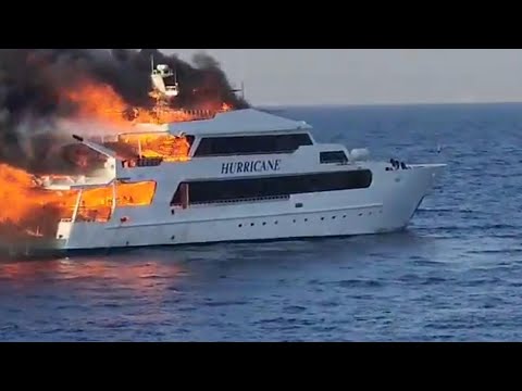 Three Brits missing in Egypt after Red Sea tourist boat fire | ITV News