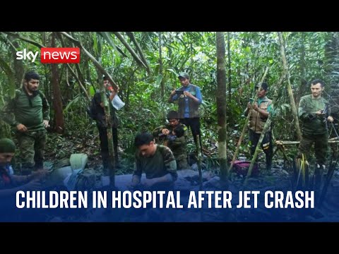Children found in jungle 40 days after plane crash recovering in hospital
