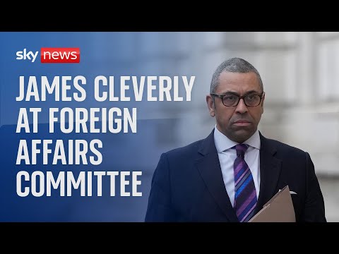 Watch live: James Cleverly appears at Foreign Affairs Committee