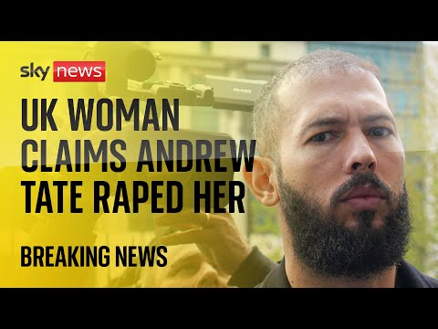 Andrew Tate: UK woman claims influencer raped her and plans to sue him