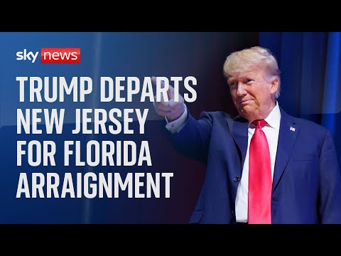 Watch live: Donald Trump departs New Jersey ahead of Tuesday court appearance in Florida