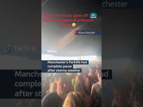 Manchester’s Parklife had complete pause after stormy weather #itvnews #parklife #manchester
