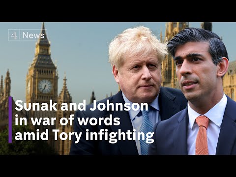 Boris Johnson accuses Rishi Sunak of ‘talking rubbish’ over honours list