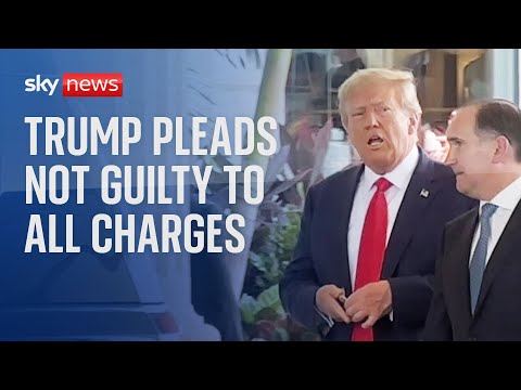 Donald Trump pleads not guilty in Miami court over classified documents case