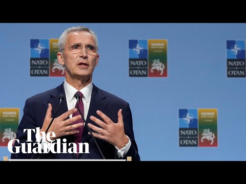 Nato’s Stoltenberg says invite to Ukraine to be issued when ‘conditions are met’
