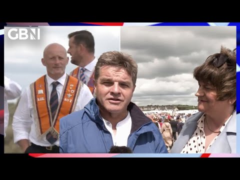The Twelfth | Arlene Foster & Dougie Beattie take in Rossnowlagh’s parade in Donegal