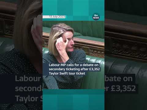 Labour MP calls for a debate on secondary ticketing after £3,352 Taylor Swift tour ticket #itvnews
