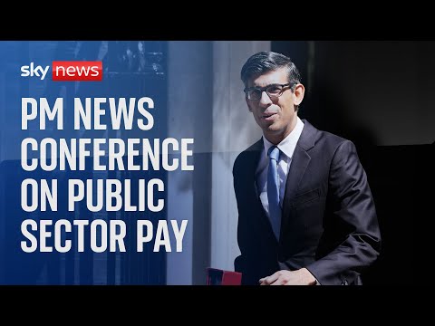 PM delivers news conference on public sector pay