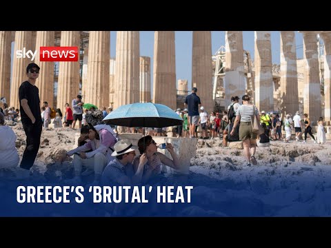 Europe heatwave: Tourists struggle in ‘brutal’ temperatures of Greece