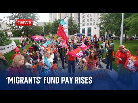 Rishi Sunak accused of treating migrants as ‘cash cows’ to fund public sector pay rises