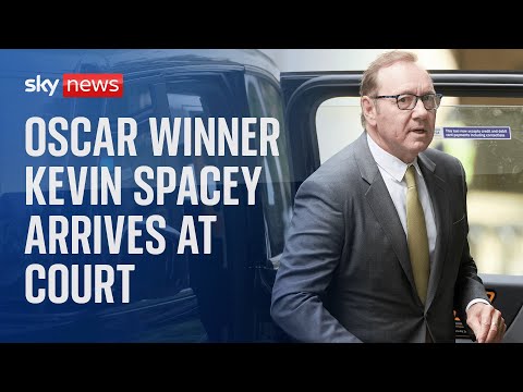 Hollywood actor Kevin Spacey arrives at Crown Court