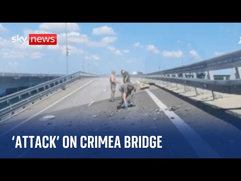 Ukraine War: Two dead and one child in intensive care after ‘attack’ on Crimea bridge