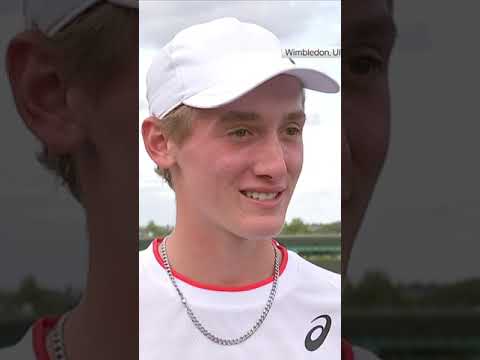 Wimbledon boys’ champion: ‘It’s pretty special’