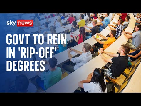 Rishi Sunak calls for a clampdown on ‘rip-off degrees’