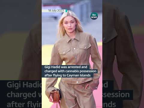 Gigi Hadid allegedly arrested and charged with cannabis possession in Caymans #itvnews #model