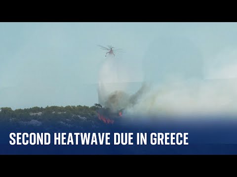 Wildfires tear through towns in Greece as country prepares for second heatwave