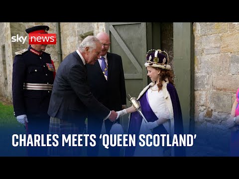 King Charles meets ‘queen Scotland’ during his first Holyrood Week
