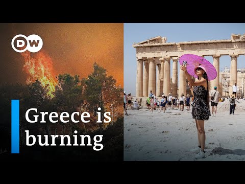 Forests and tourists burn up in Greece’s longest heat wave ever | DW News
