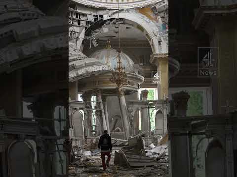 Russian attack destroys iconic Ukrainian cathedral