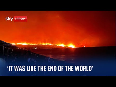 Rhodes Wildfires: ‘It was like the end of the world’ – British tourist