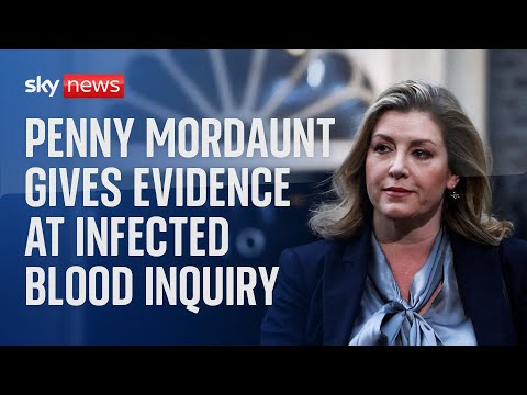Watch live: Commons leader Penny Mordaunt appears before the Infected Blood Inquiry