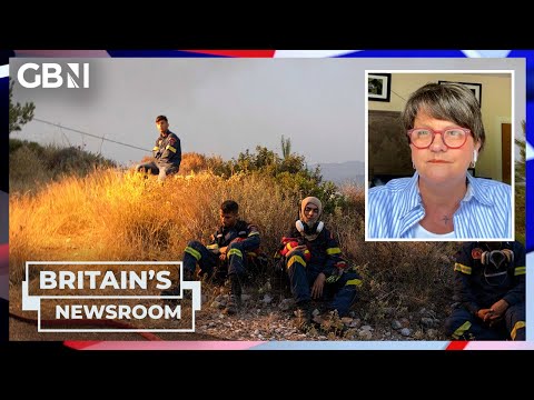 Arlene Foster escapes Rhodes wildfires: ‘The restaurant completely burnt to the ground!’