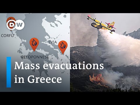 ‘We are at war’ Greece wildfires blaze with no respite | DW News