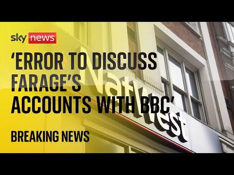 NatWest boss ‘made serious error of judgement’ in discussing Farage bank accounts with BBC reporter