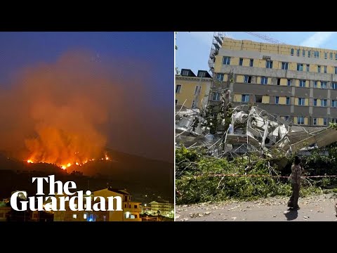 Italy battles extreme storms and wildfires over 24-hour period