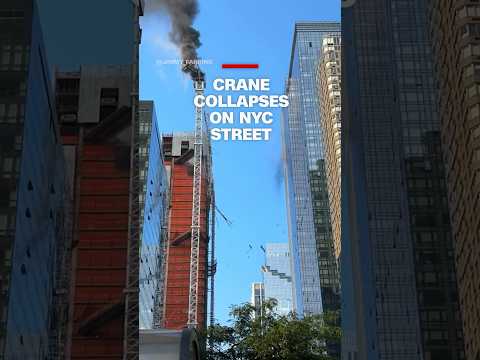 Crane collapses onto New York City street