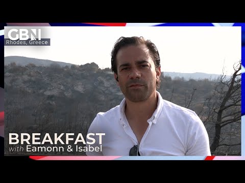 Wildfires are still being quelled in the south of Rhodes | GB News’ Paul Hawkins reports