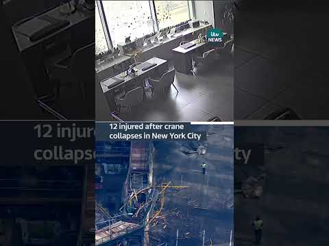 12 injured after crane collapses in #newyorkcity #usa #nyc #crane