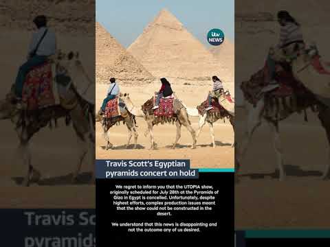 Travis Scott’s show in Egypt has been cancelled but the rapper insists it will still happen #itvnews
