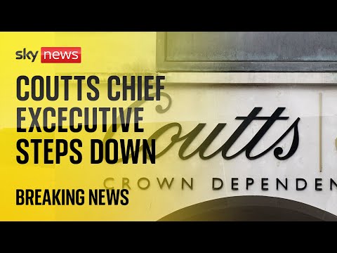 Coutts chief executive Peter Flavel stands down after Farage banking row