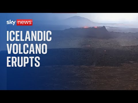 Icelandic volcano near Reykjavik erupts