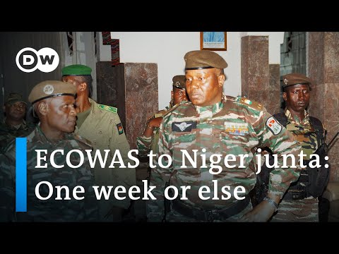 West African states give Niger coup leaders ultimatum | DW News