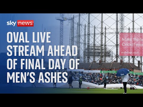 The outfield at The Oval ahead of the final day of the Men’s Ashes