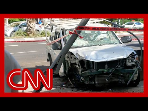 Civilian kills suspect in Tel Aviv car ramming and stabbing attack