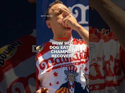 How hot dog eating champion recovers
