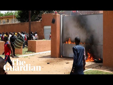Niger coup supporters attack French embassy