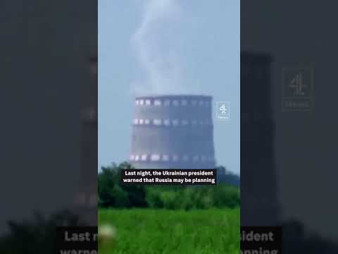 Ukraine says Russia planted explosives on nuclear plant